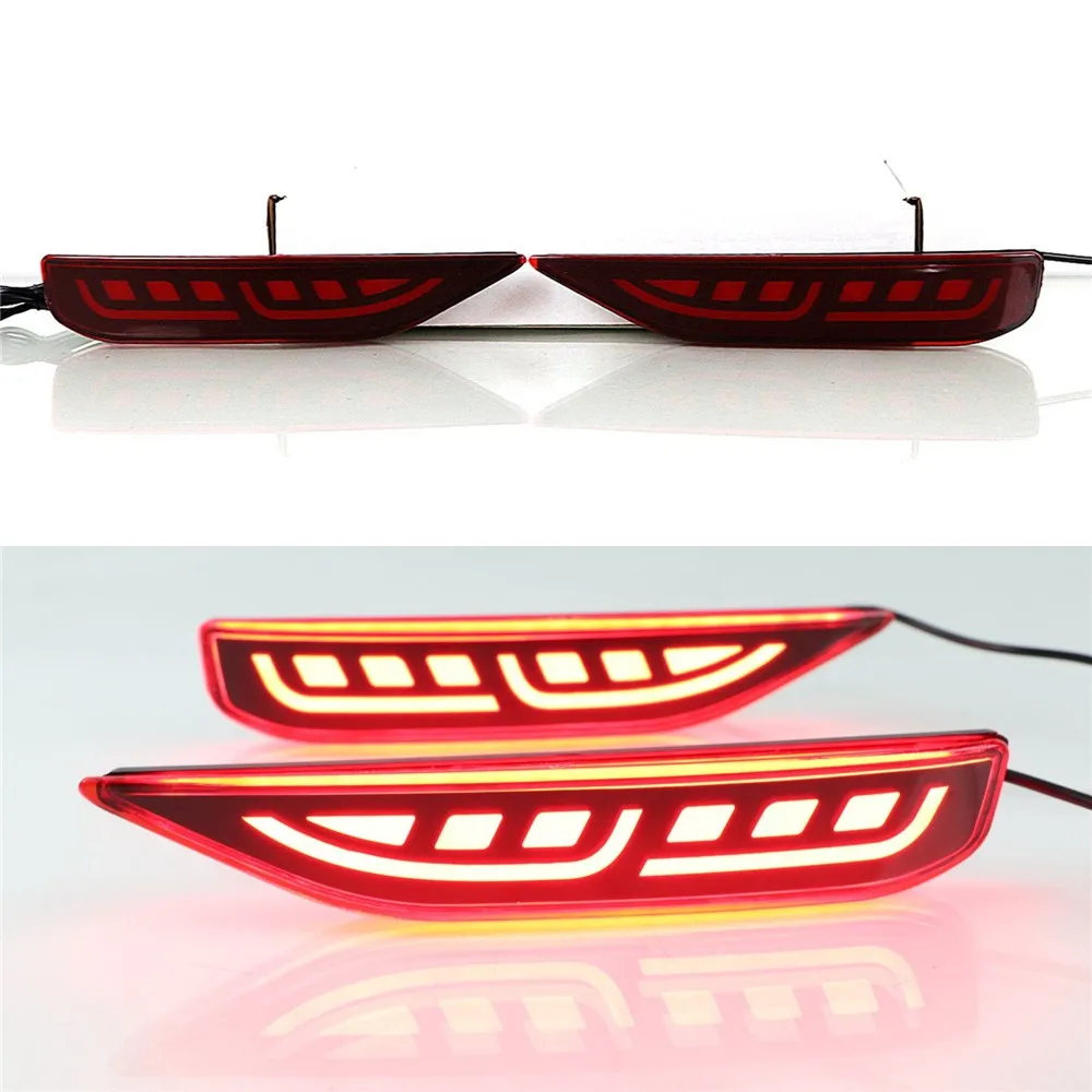 July King Car LED Rear Bumper Brake Lights Night Driving Lights DRL Compatible for Mitsubishi Xpander Sport 2017-2021, C type