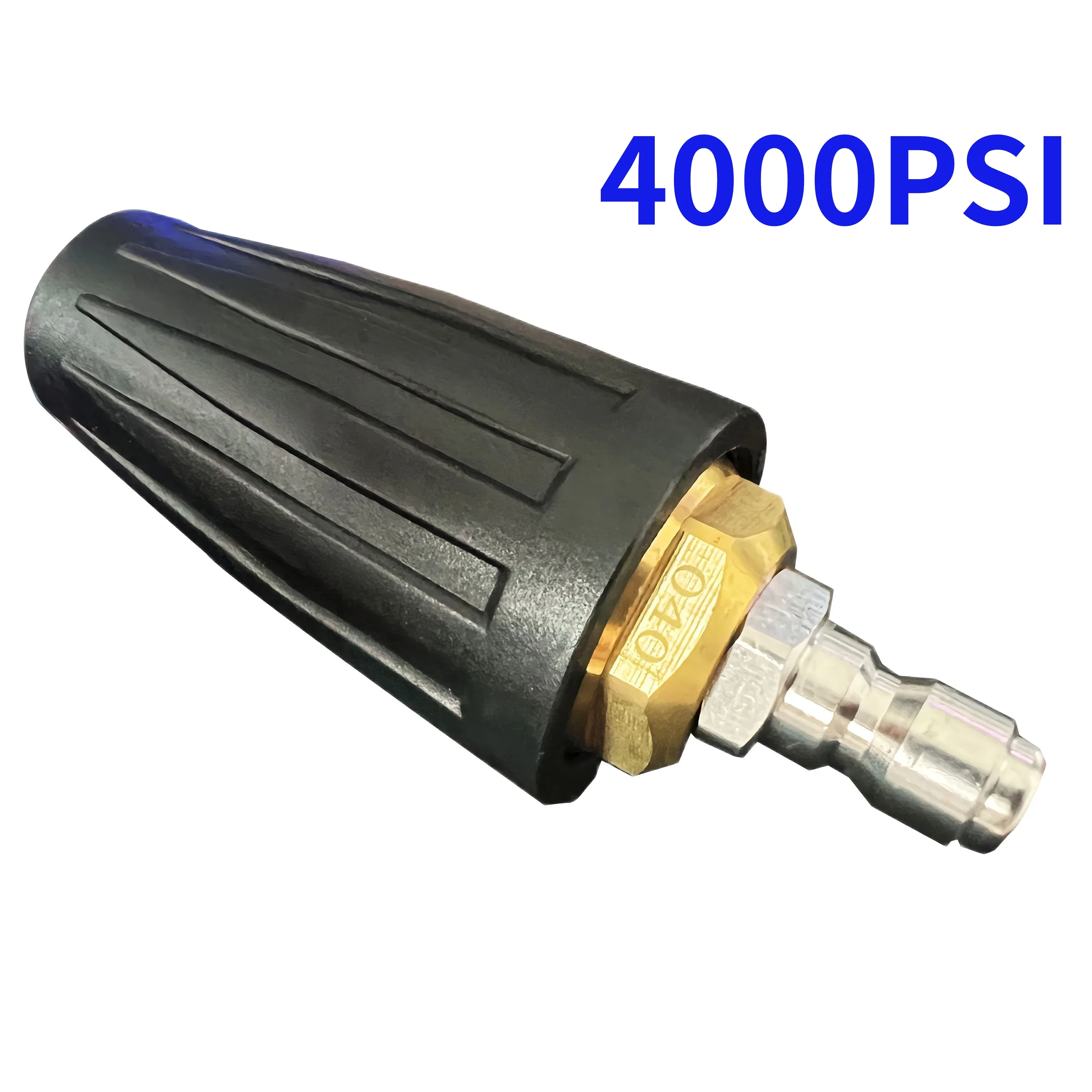 360 Rotating Turbo Nozzle Sprayer With 1/4" Quick Connect 4000 PSI High Pressure Washer Cleaner Accessories Brass
