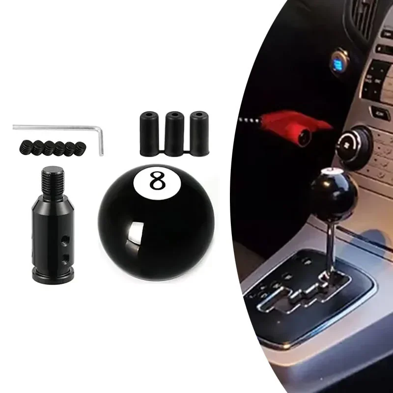 Cool 8 Ball Gear Shift Knob for Cars Customizable Design Fits Most Manual and Automatic Shifters with Easy Setup
