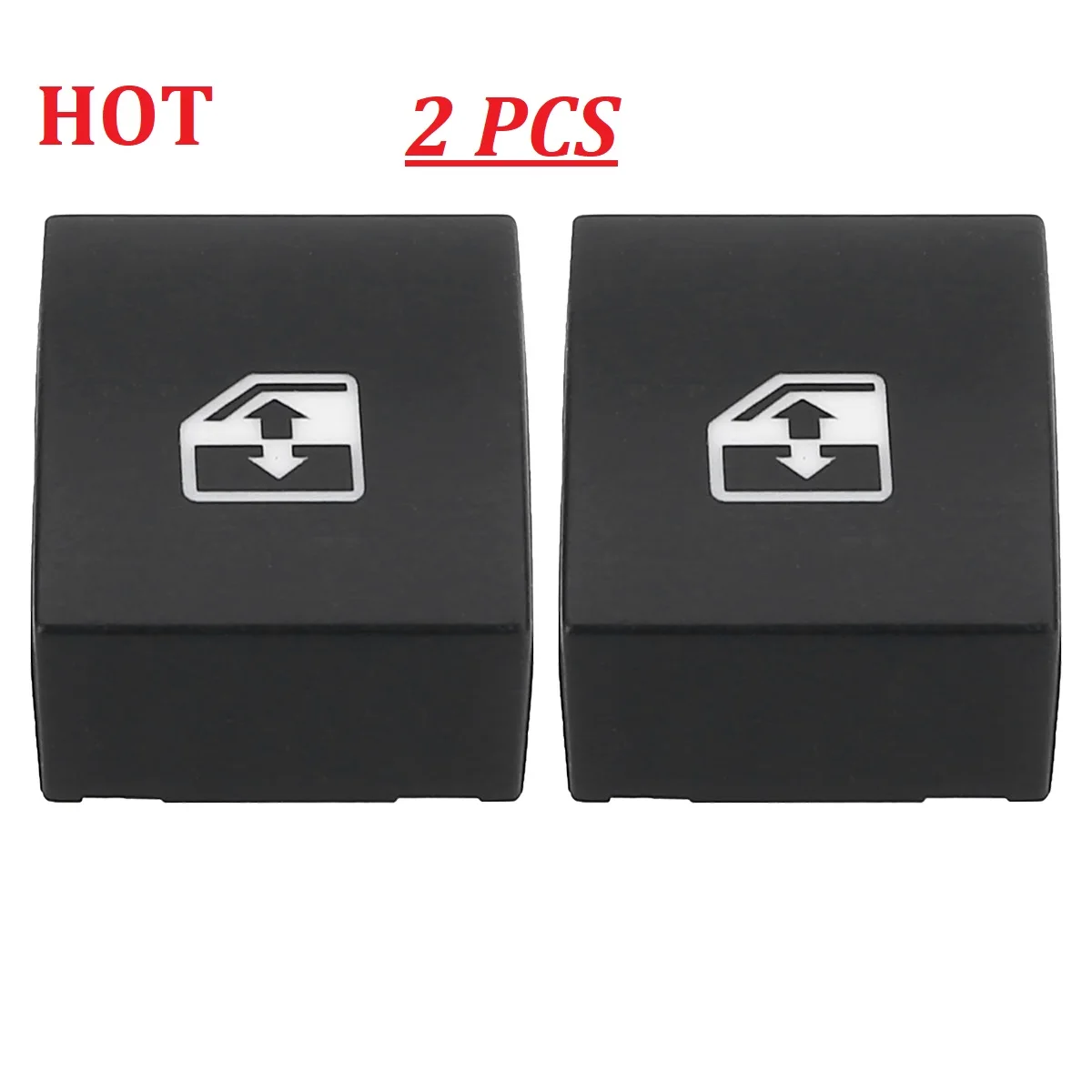 2Pcs Electric Window Switch Button Cover 13228881 for VAUXHALL OPEL ASTRA MK5 H 04-10 ZAFIRA B 05-11/TIGRA B 04-09
