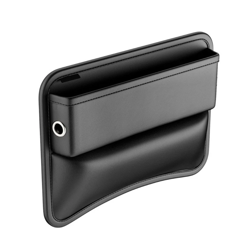 Car Seats Gaps Storage Box Case Leather Side Pockets Organizers for Key, Phones, Wallets Items and Accessories