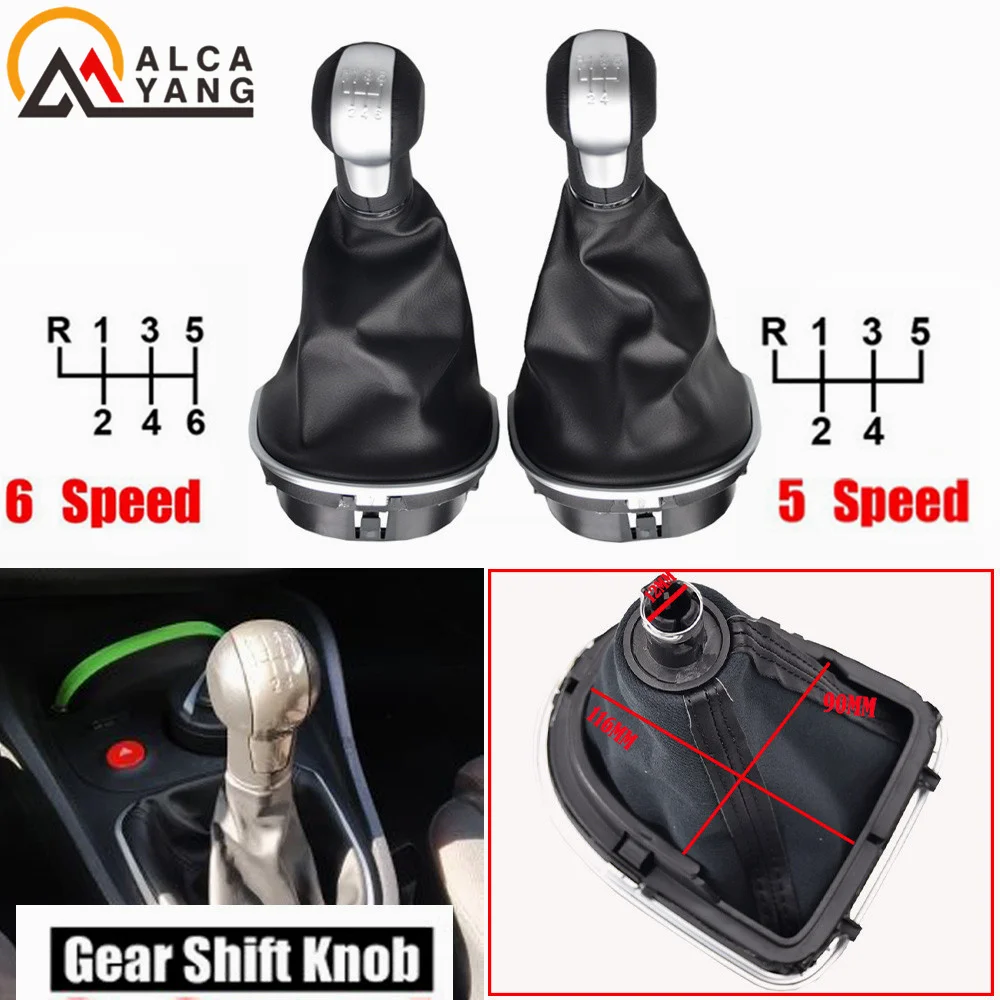 New Beautiful Vintage Design Gear Stick Knob For Seat Altea Leon II Toledo III 2004-2012 5 6 Speed car styling