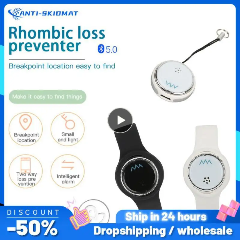 Bluetooth Tracer For Pet Dog Cat Keys Wallet Bag Positioning Search 200mah Button Battery Two-way Alarm Anti-lost Device