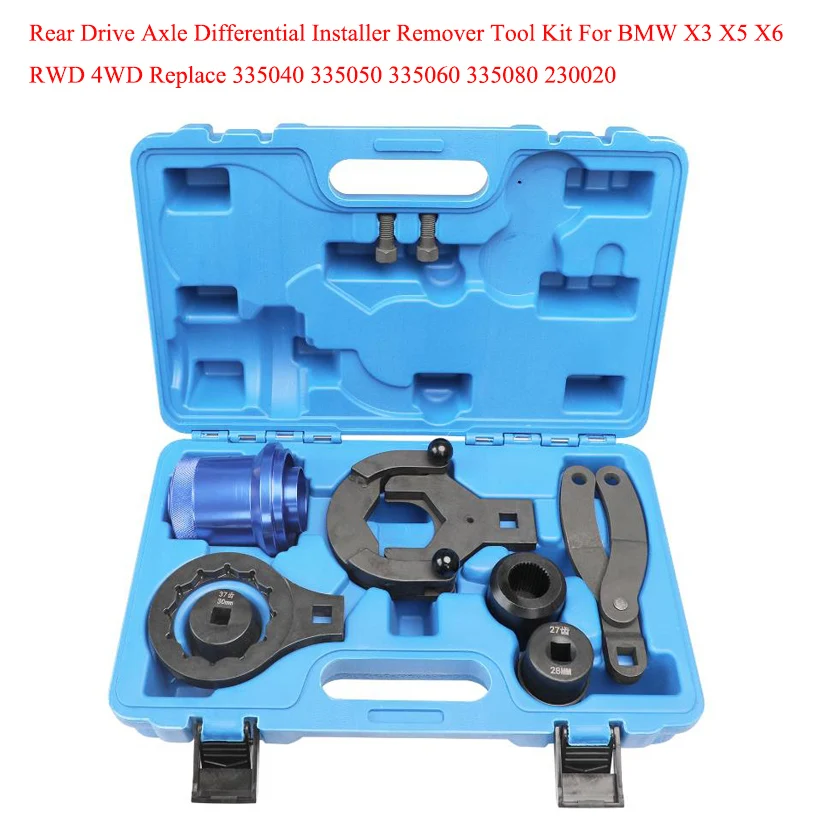 Rear Drive Axle Differential Installer Remover Tool Kit For BMW X3 X5 X6 RWD 4WD Replace 335040 335050 335060 335080 230020