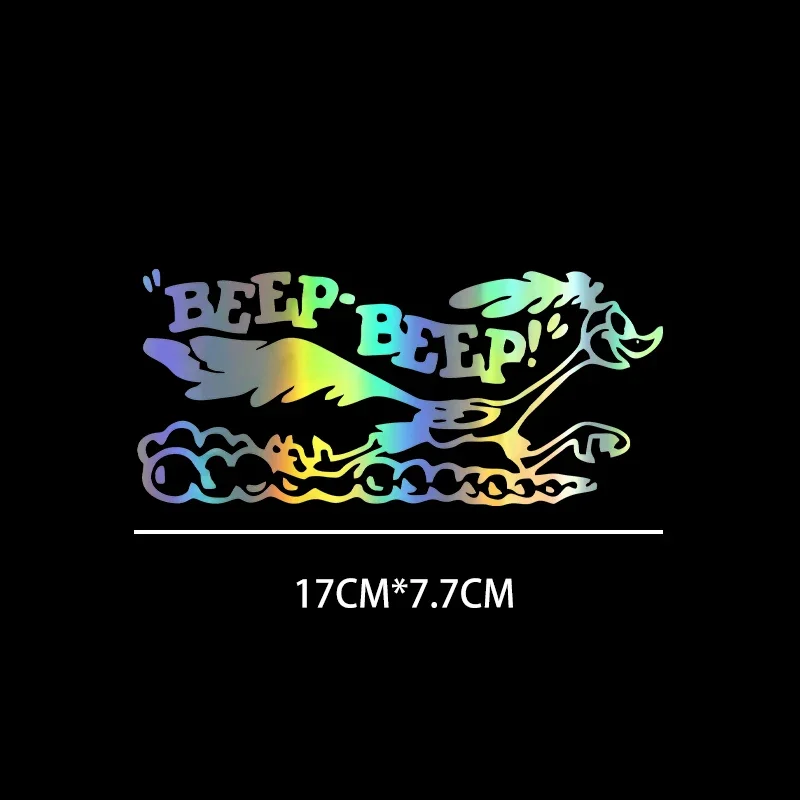 17x7.7cm Road Runner Sticker Cartoon Old Fast Car Truck Laptop Viny AccessoriesDecaCar Accessories