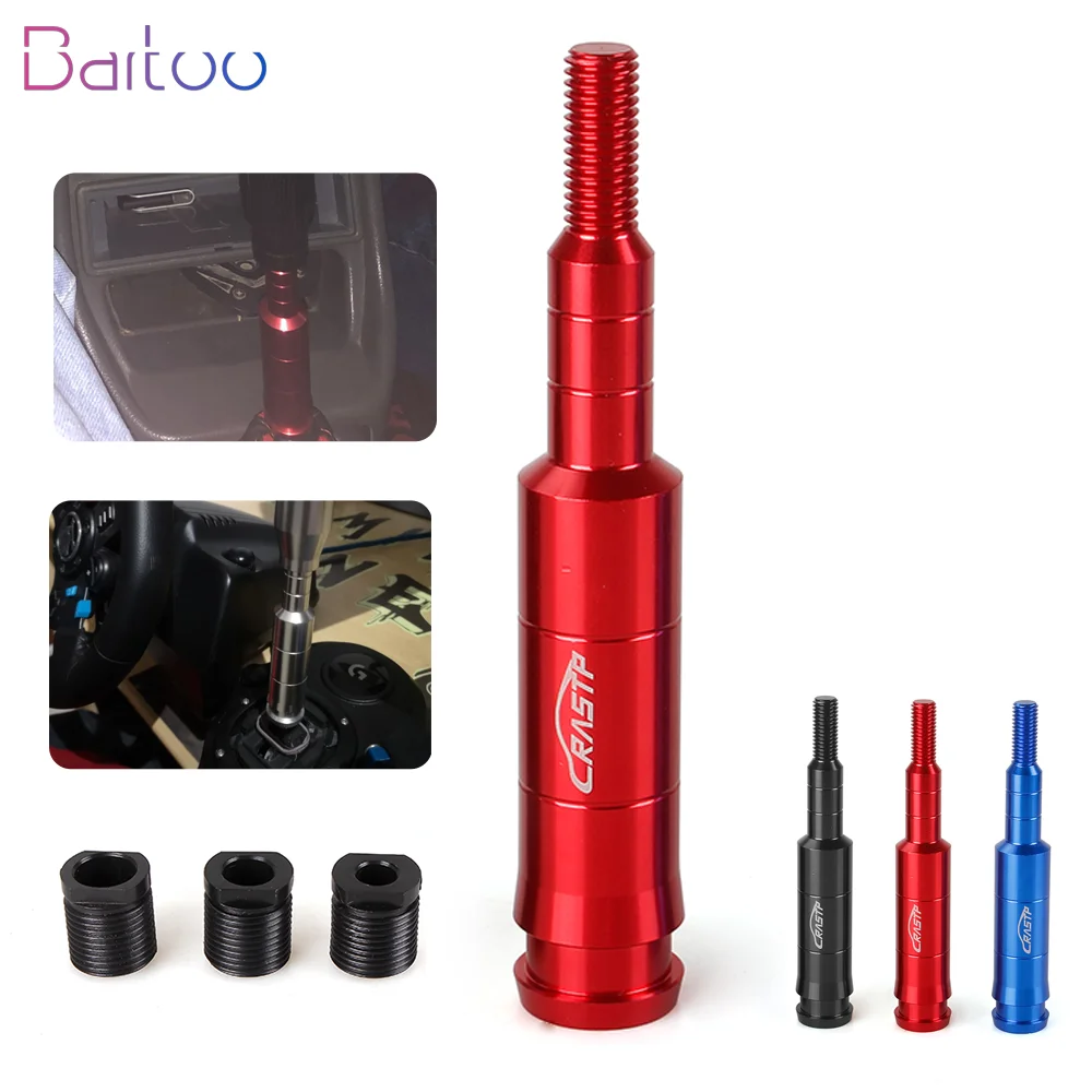 New M10x1.5 Aluminum Racing Car Gear Shift Knob Extender Adjustable Gear Stick Shifer Lever Extender Auto Accessories SFN108