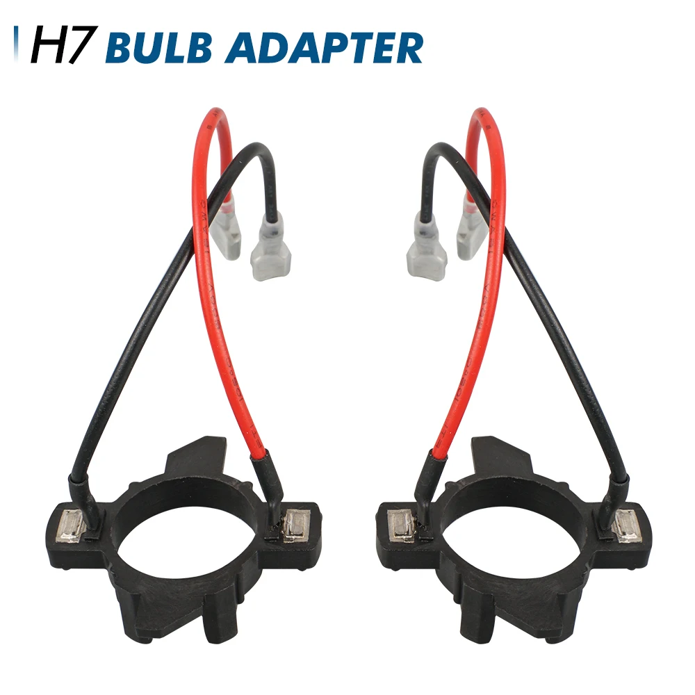 H7 Bulb Adapter, H7 LED Custom Headlight Sockets For Volkswagen Caddy, 2pcs