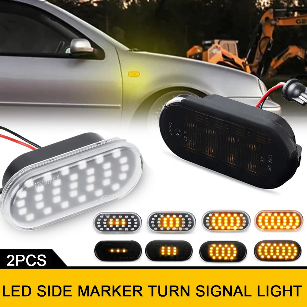 For VW Bora Passat Polo Up Golf Jetta Seat Altea Alhambra Arosa Built Toledo Leon Ibiza Repeat Blinker Side Turn Signal Lights