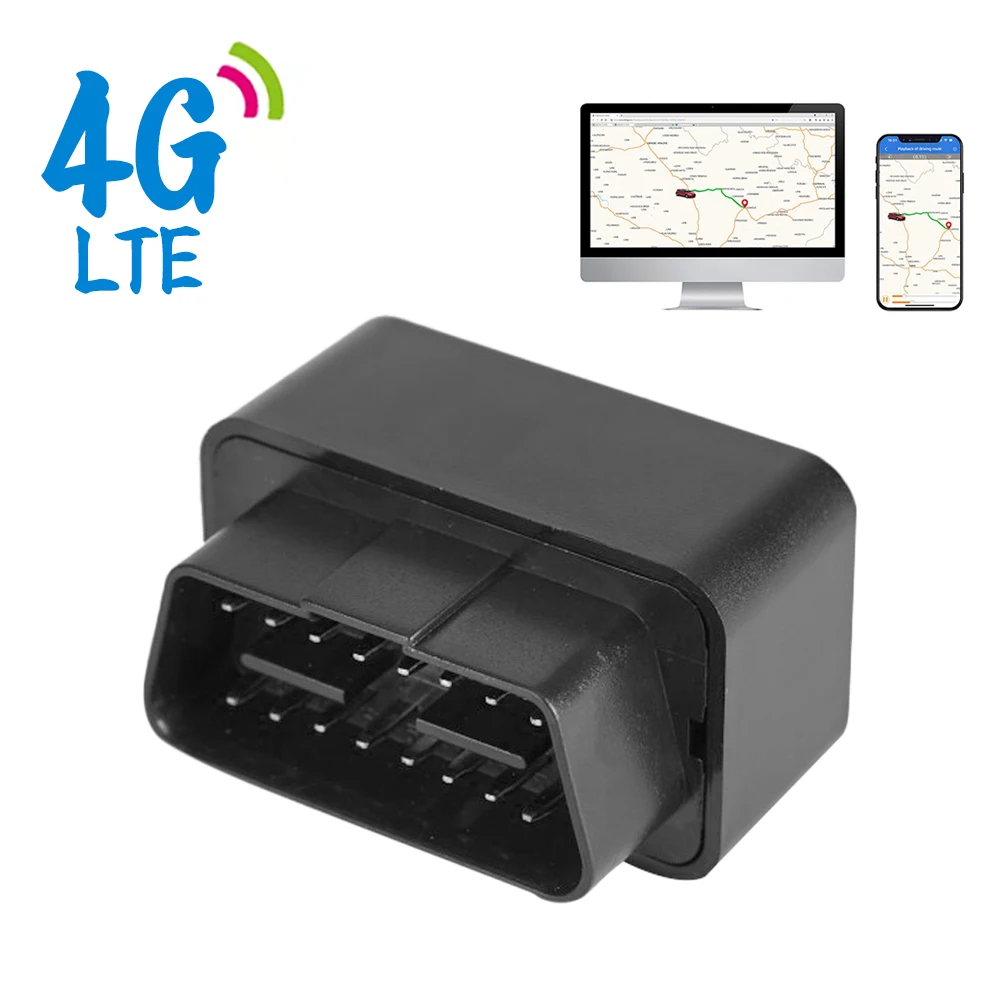 Car 2G 4G OBD GPS Tracker Anti-Theft Alarm Tracking Device 12V-24V   Free APP for iOS Andriod SMS Call Geofence Locator