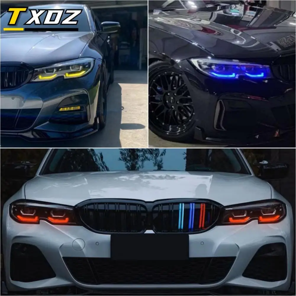 Yellow Lemon DRL G20 Red Angel eyes For 2018 2019 2020 BMW 3 Series G20 G21 320i 330i M340I LED Headlight Blue Boards