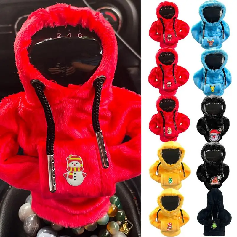 Car Gear Shift Hoodie auto shifter Christmas-theme Hoodie Sweater Car Gear Shift Knob cover Manual car Handle Gear Sweatshirt