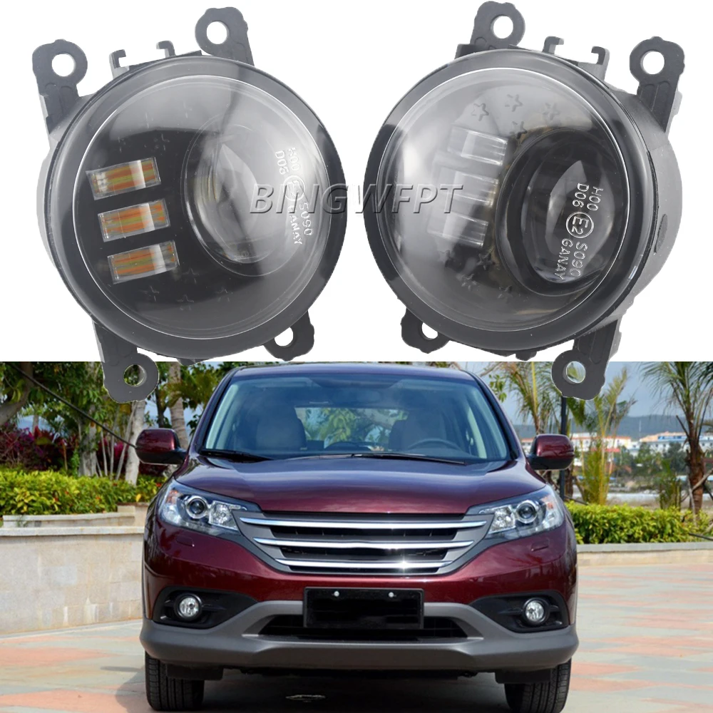 2PCS Car H11 Fog Lamps Lighting Double LED Lights for Ford Explorer Transit Focus Fusion for Honda Crosstour CR-V for Nissan