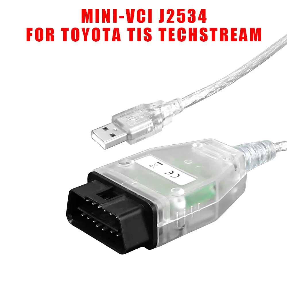 Auto Scanner MINI-VCI FTDI J2534 V15.00.028 For Toyota TIS Techstream Car Diagnostics Cable OBD2 Interface Vehicle Diagnosis