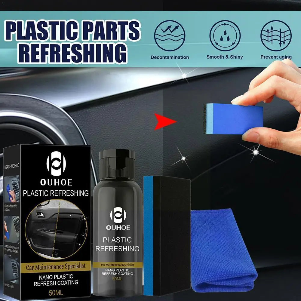 Plastic Refreshing Car Maintenance Nano Plastic Refreshing Restorer Car Dashboard Cleaning Coating Agent Car Care Products