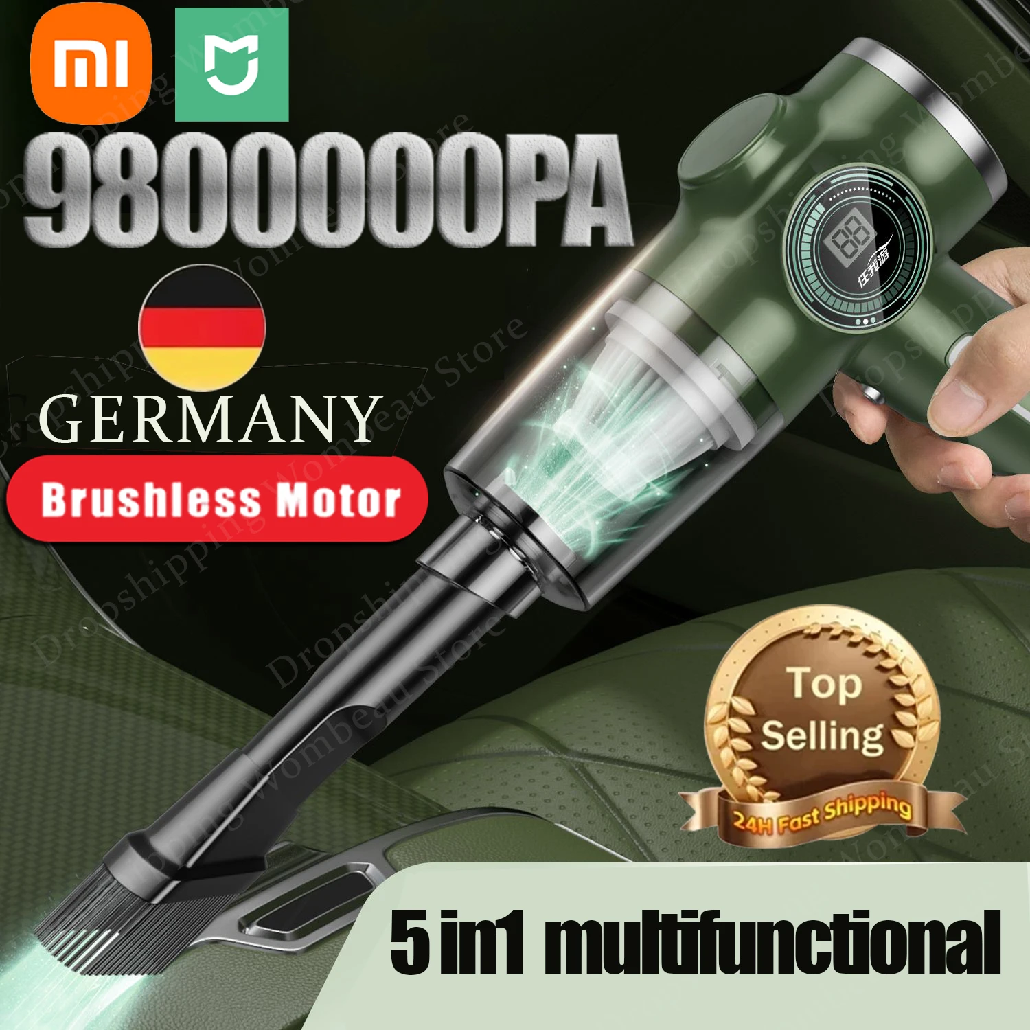 Xiaomi MIJIA 9800000PA Wireless Vacuum Cleaner 5in1 Portable Vacuum Handheld Powerful Appliance Wet Dry Dual-Use Handheld Vacuum