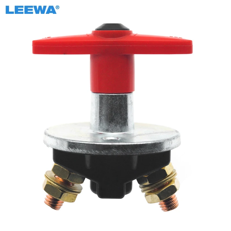 LEEWA Truck Car 300A Battery Power Switch Fixed Key Disconnect Isolator Circuit Breaker Main Switch Cut Off Kill Switch Master