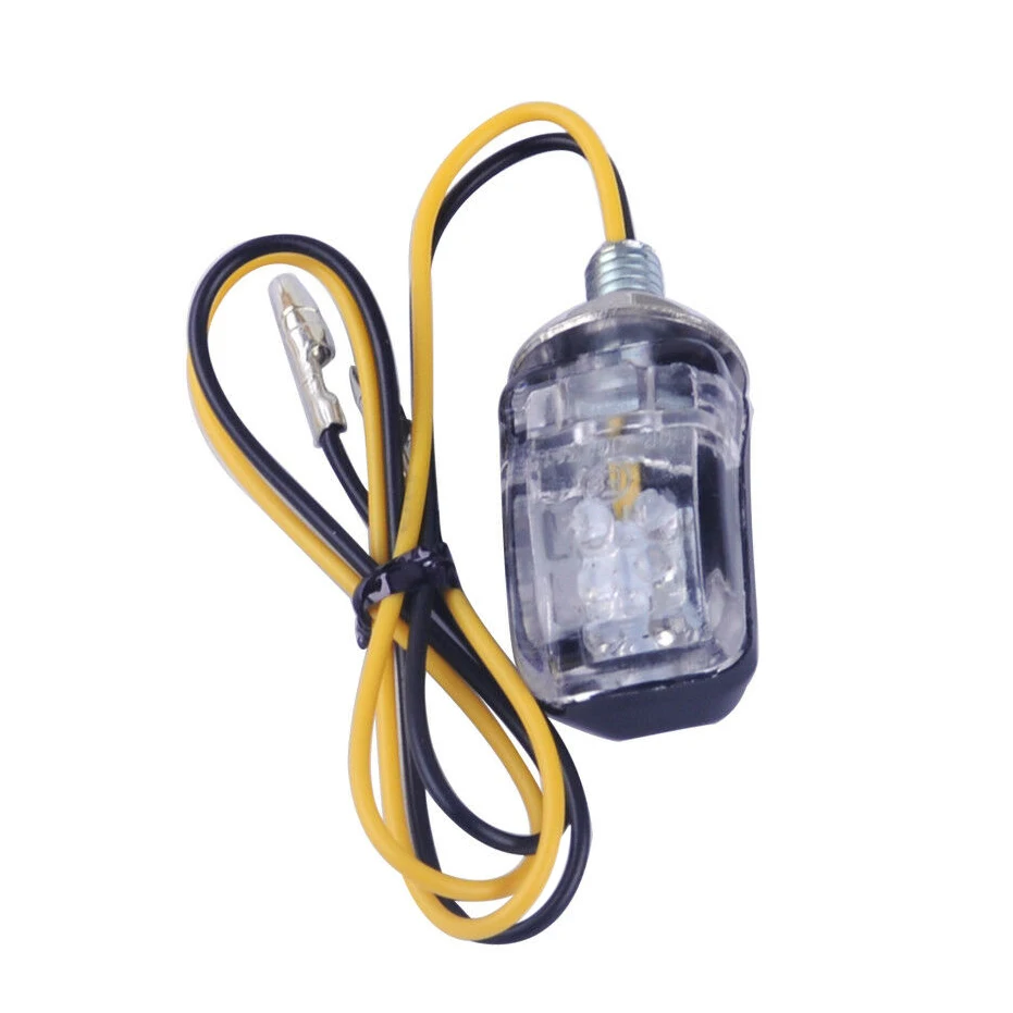 1Pcs 6Led Motorcycle Mini Turn Signal Light 12V Motorcycle Rectangular Light