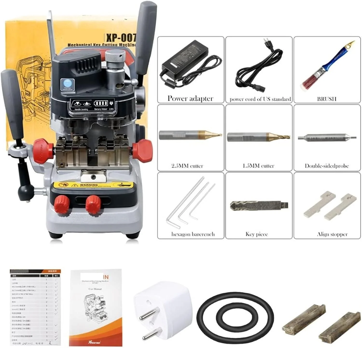 For Xhorse Dolphin XP-007 XP007 Manually Key Cutting Machine for Laser/Dimple/Flat Keys