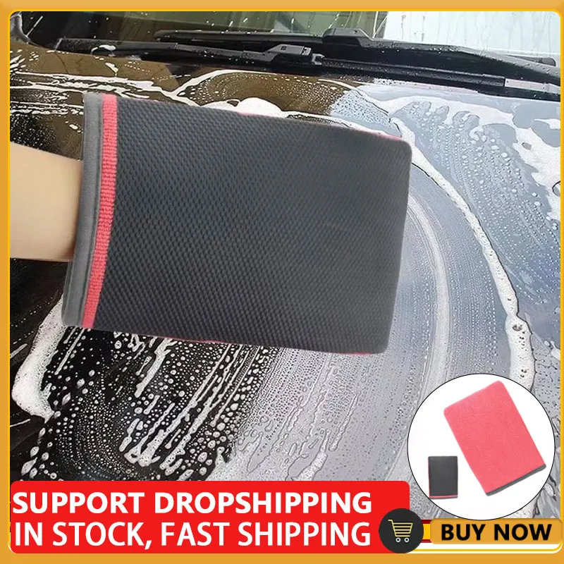 Car Wash Mitt Clay Bars Auto Detailing Windshield Cleaning Tool Detail Clay Towel Soft For Glass Wheel Windshield Car Cleaning