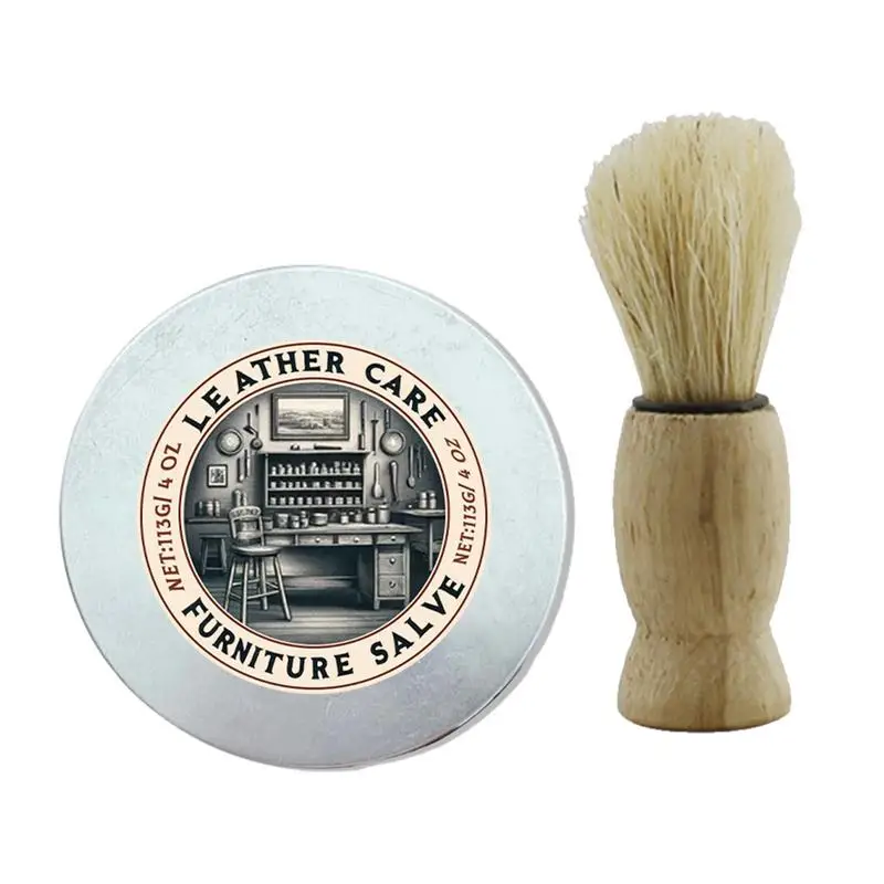 Leather Salve And Brush Salve Furniture Care Kit With Brush Restores And Protects Ideal For Furniture Salve Leather Complete