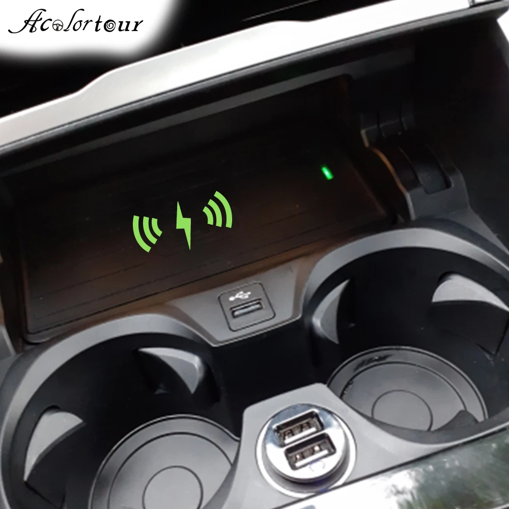 15W Car wireless charger pad For BMW 3 Series G20 G28 2019 2020 phone mount mobile holder charging mat interior trim Accessories