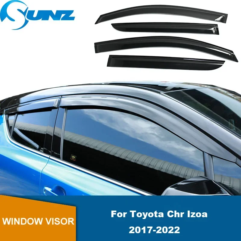 Window Visor For Toyota Chr Izoa 2017 2018 2019 2020 2021 2022 2023 2024 Weathershield Sun Rain Deflector GuardWindow Deflector
