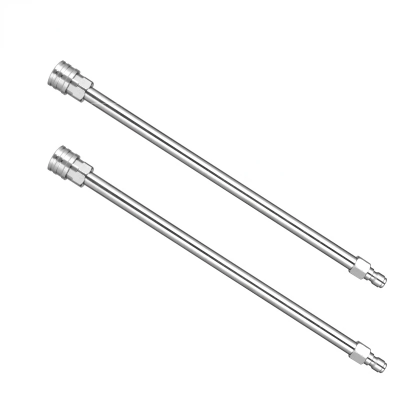 High Pressure Washer Car Wash Gun Head 1/4 Quick Insert Extension Rod Accessories Spray Gun Stainless Steel Extension Rod