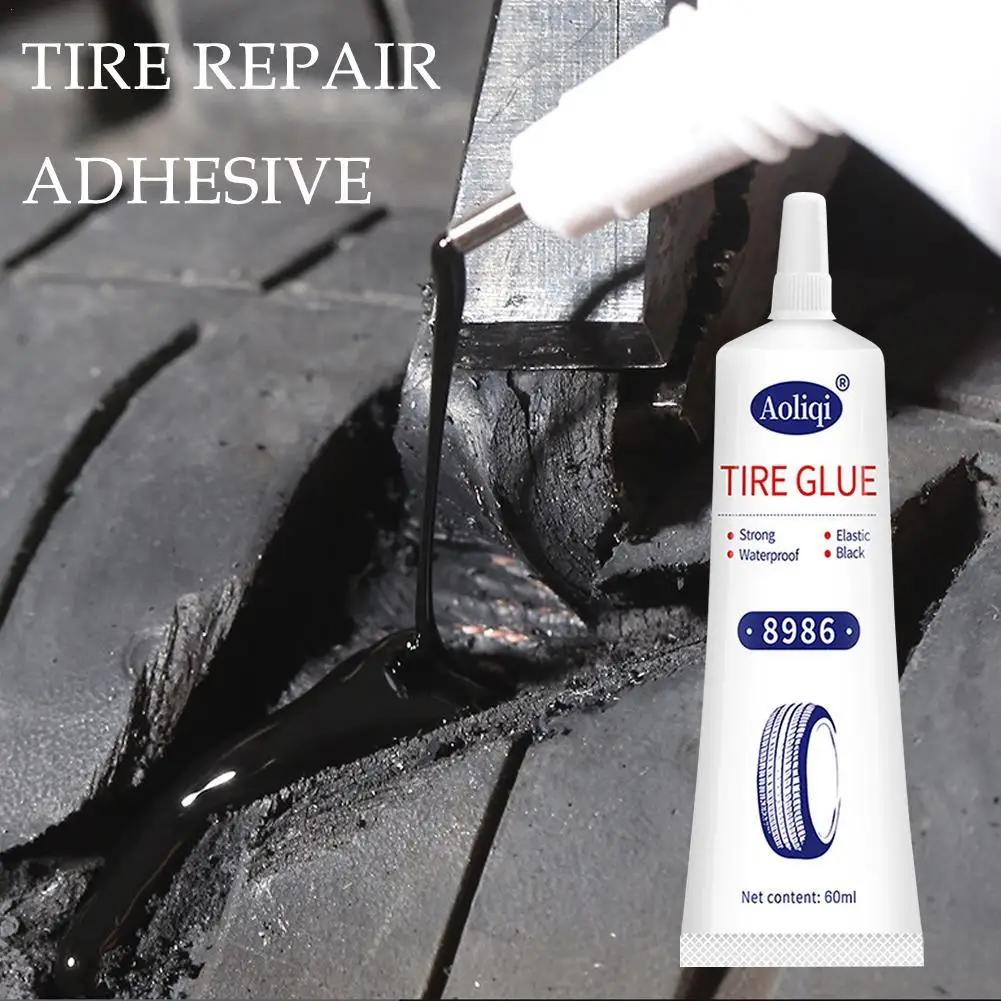Tire Repair Rubber Rubber Special Repair For Tire Wall Cracks And Scratches Black Soft Rubber Strong Wear-resistant Adhesive