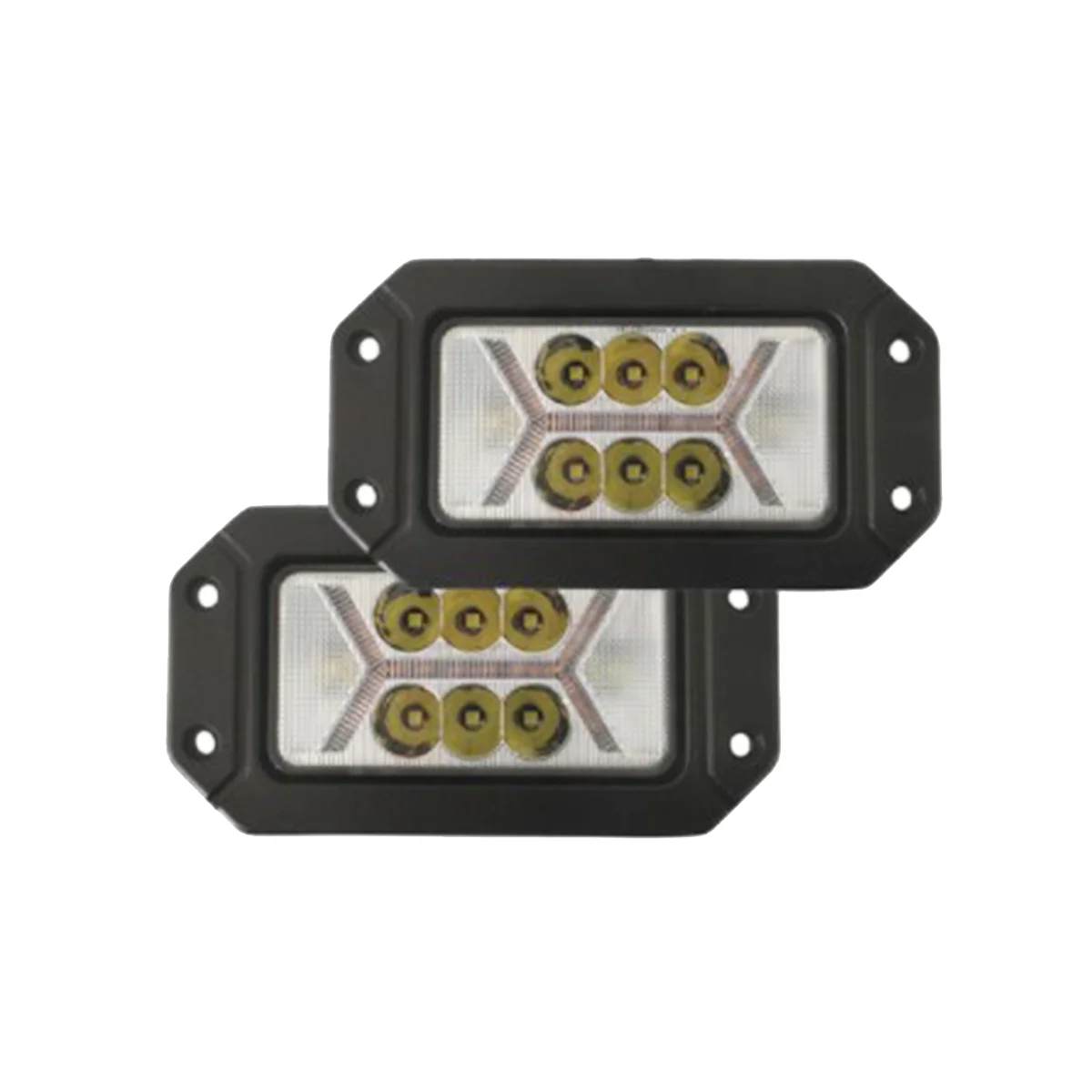Work Lights Rectangular with Daytime Running Lights Front Bar LED Spotlights Fog Lights Signal Lights Auto