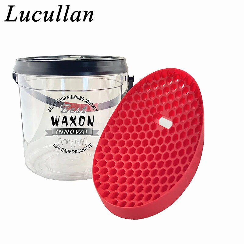 Lucullan Cradle Shape Bucket Insert Grit Catcher Car Wash Mitts Cloths and Sponges Dirt and Debris Remove Tools