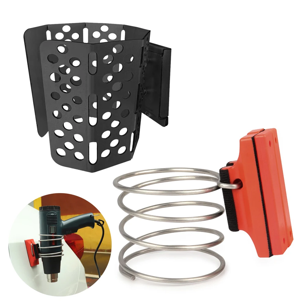 FOSHIO Wrapping Car Hot Air Gun Holding Support Bracket Carbon Fiber Film Window Tinting Heating Gun Magnet Gripper Storage Tool