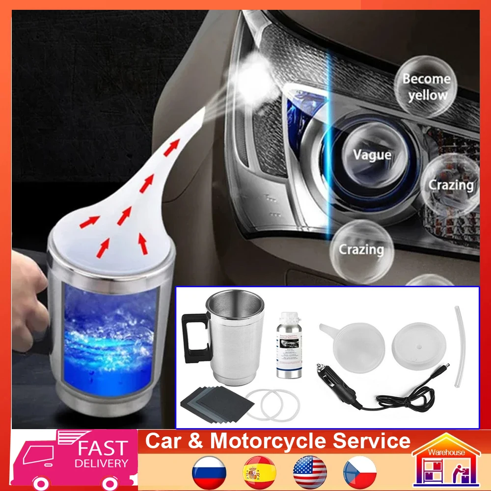 Car Headlight Restoration Kit Headlights Repair Polish Kit Headlamp Anti-Scratch Detailing Cleaning Auto Maintenance tool kits