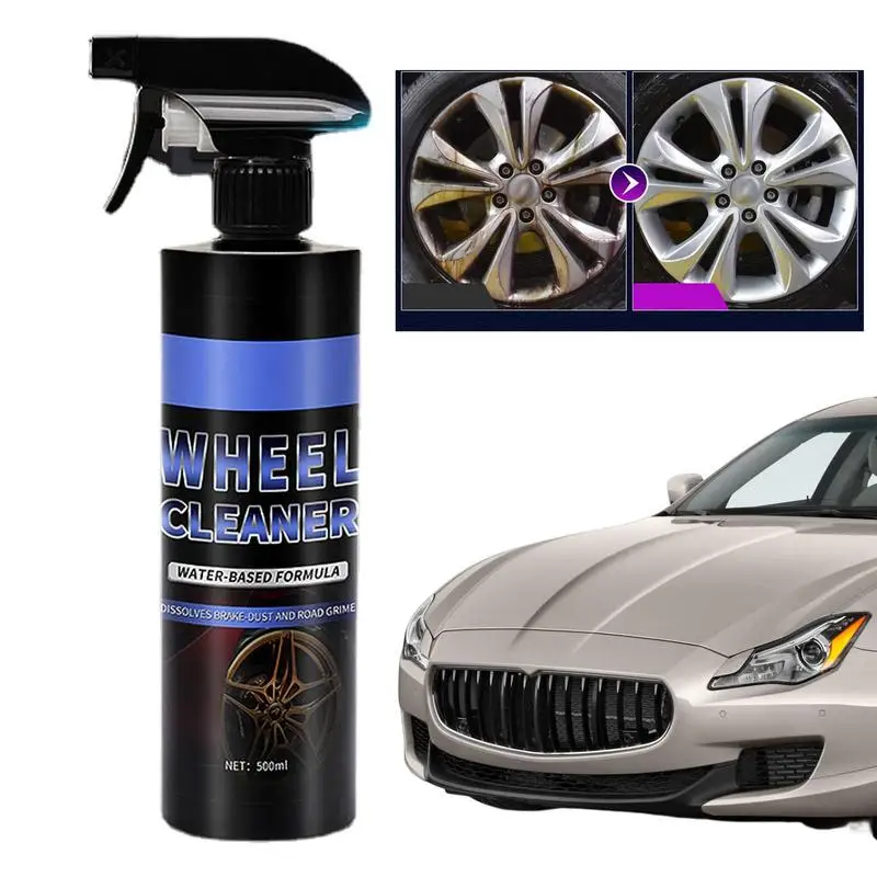 Rim And Tire Cleaner Car Washing Detailing Spray Wheel And Tire Cleaner Car Interior Cleaner Dressing Tire Kit Rust Removal