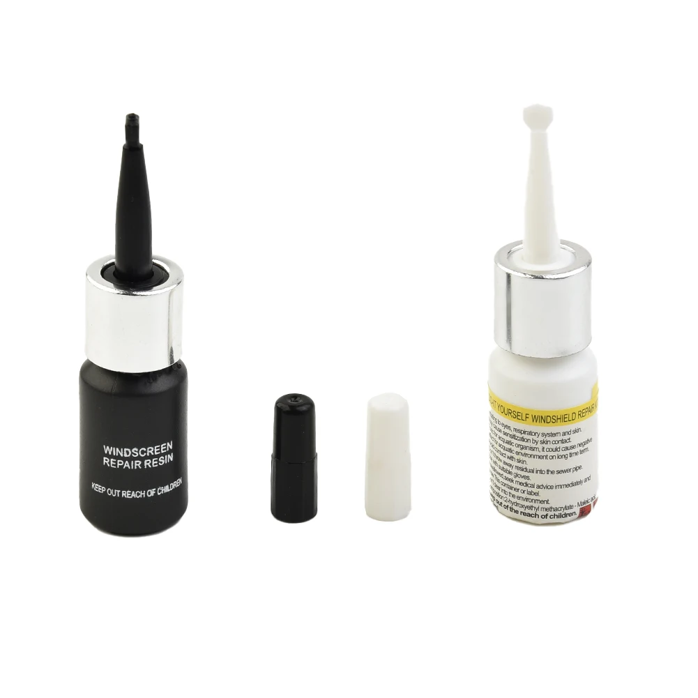 2 Bottles Glass Repair Solution Car Windshield Repair Tool DIY Window Repair Tools Windscreen Glass Scratch Crack Restore