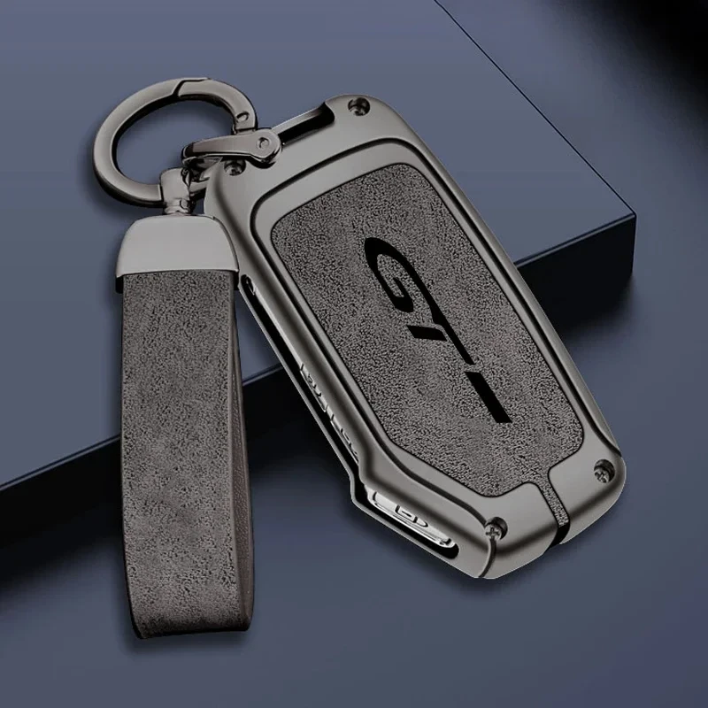 Car Remote Control Key Cover Case Holder Shell Fob Protector for Kia GT Custom Logo Keychain Buckle Accessories Car-Styling