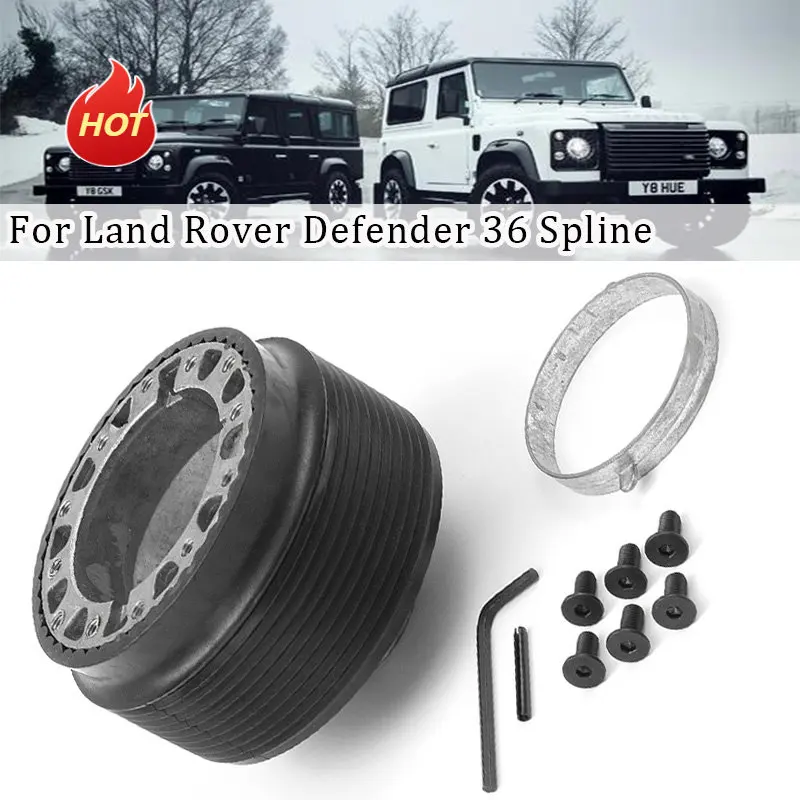 Racing Steering Wheel Quick Release Adapter Snap-On Boss Kit For Land Rover Defender 36 Splines And Accessories