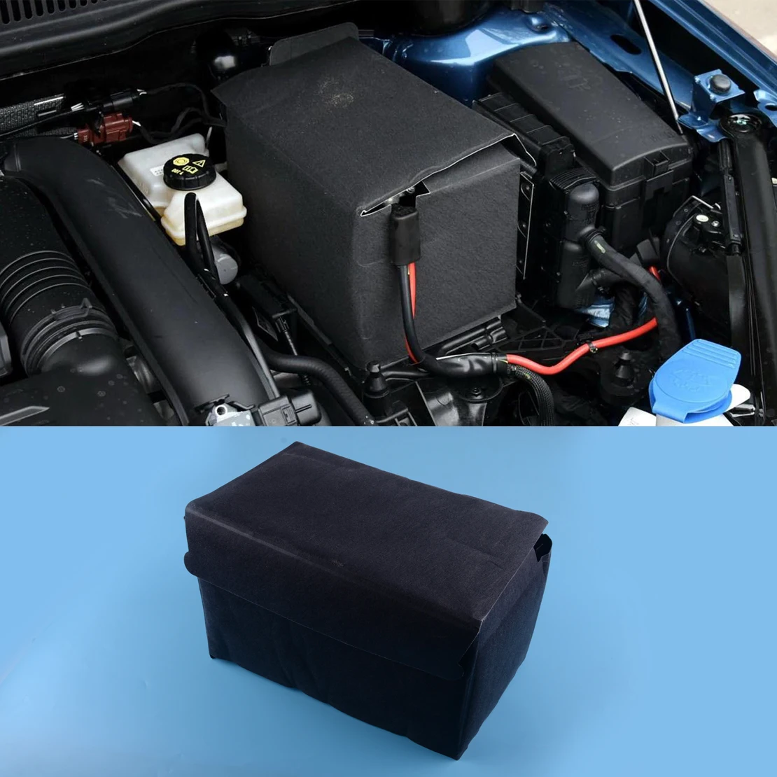 Battery Protective Case Freeze Cover Insulating Jacket Cotton Box Heat Thermo Cloth fit for VW Passat Golf Jetta A3 Leon Beetle