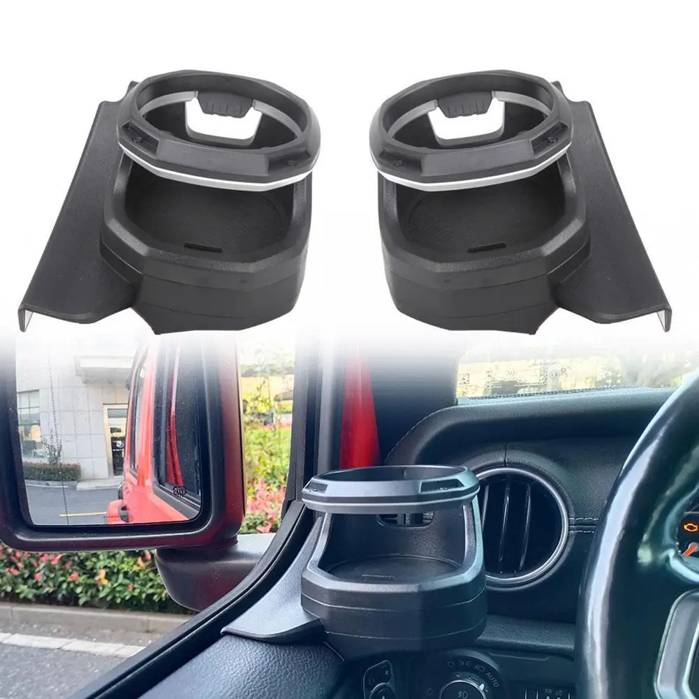 For Jeep Wrangler JL 4-Door JT Gladiator 2018-2023 Multi-Function Car Window ABS Cup Holder Car Storage Accessories