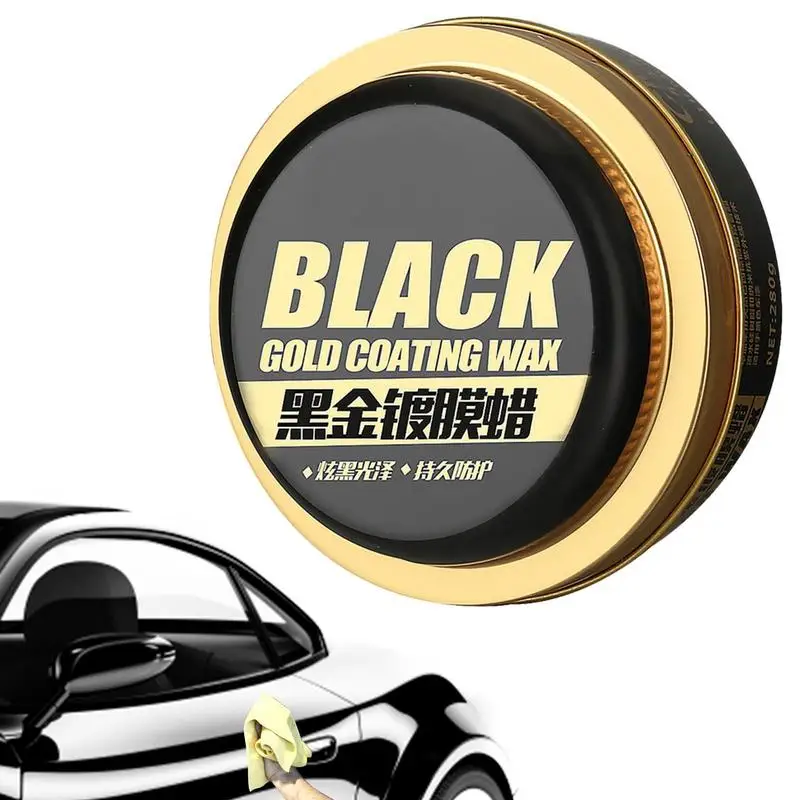 280ml Black Car Wax Covering Paint Surface Coating Formula Hard Glossy Wax Ight-driving Water Maintenance Wax For Auto Interior