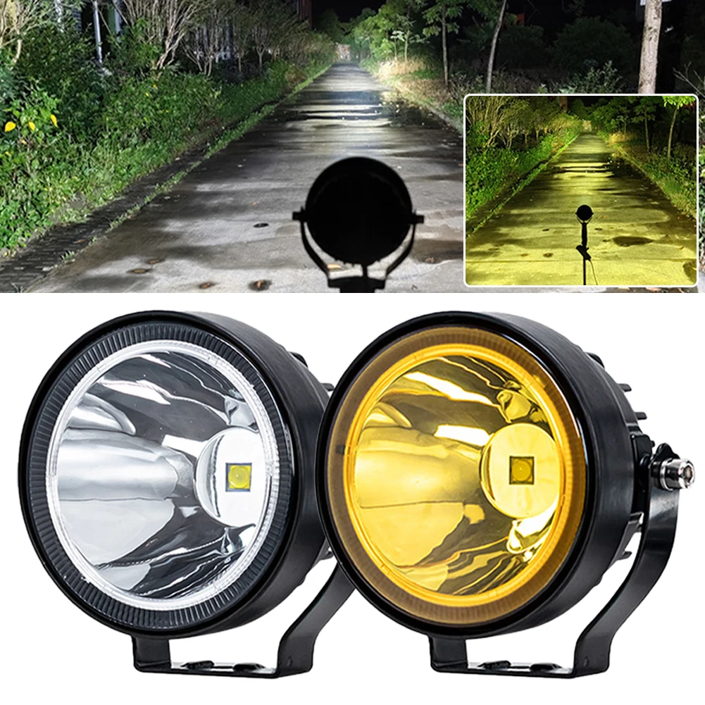 4-inch Round Small Sun Modified Spotlights High-brightness 12-60 Volts General Fog Lamps For Automobiles and Trucks
