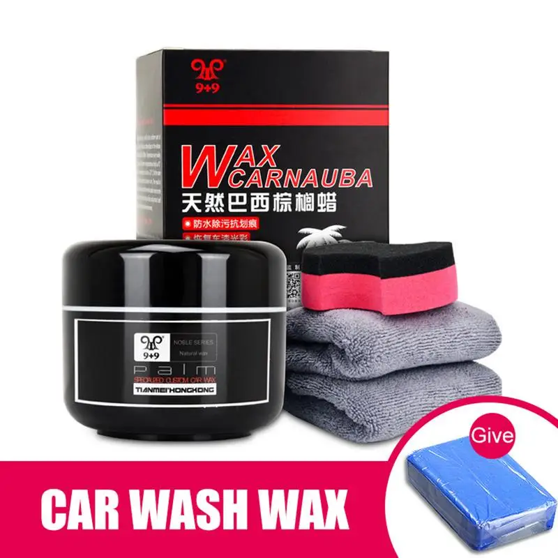 Car Crystal Hard Wax Paint Care Maintenance Paint Surface Care Hard Glass Car Paint Surface Coating Gift Towel SpongeWash Mud