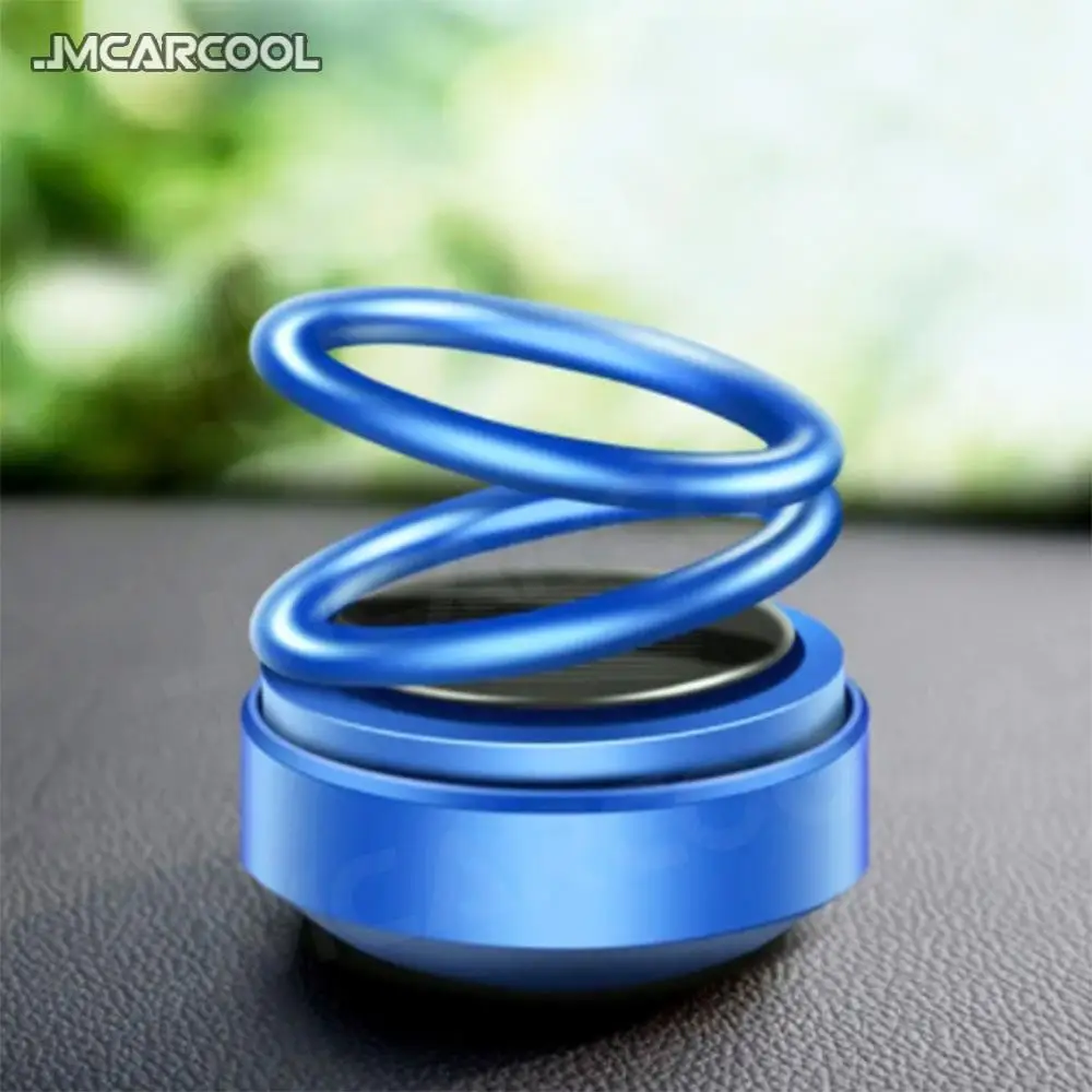 Auto Aromatherapy Double Rings Rotary Suspension Rotating Air Freshener Dashboard Perfume Car Diffuser Accessorise Ornament