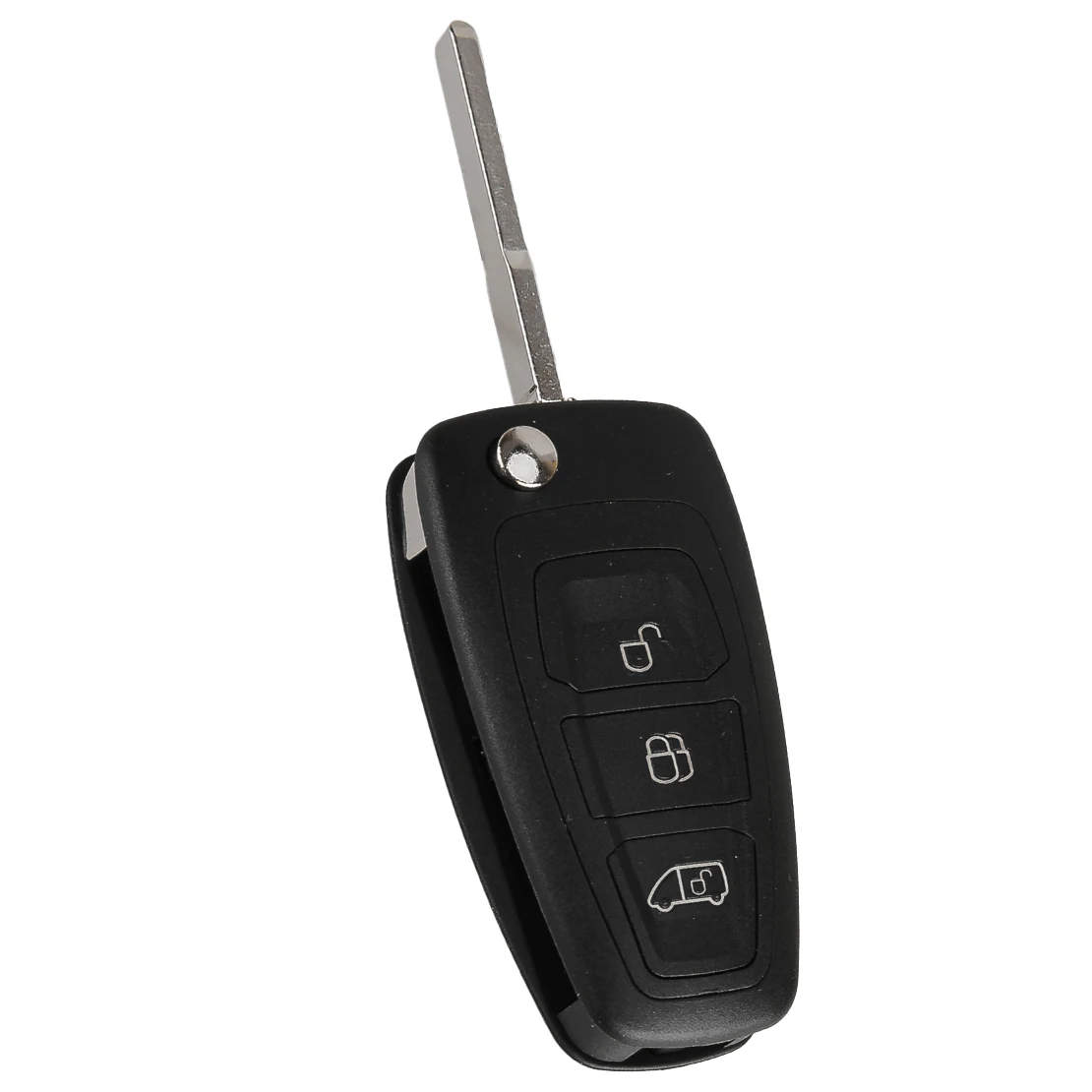 3 Buttons Flip Remote Key Fob Cover Case Shell with Uncut Blade Fit for Ford Transit Tourneo Custom 2016 2017 2018 2019 2020