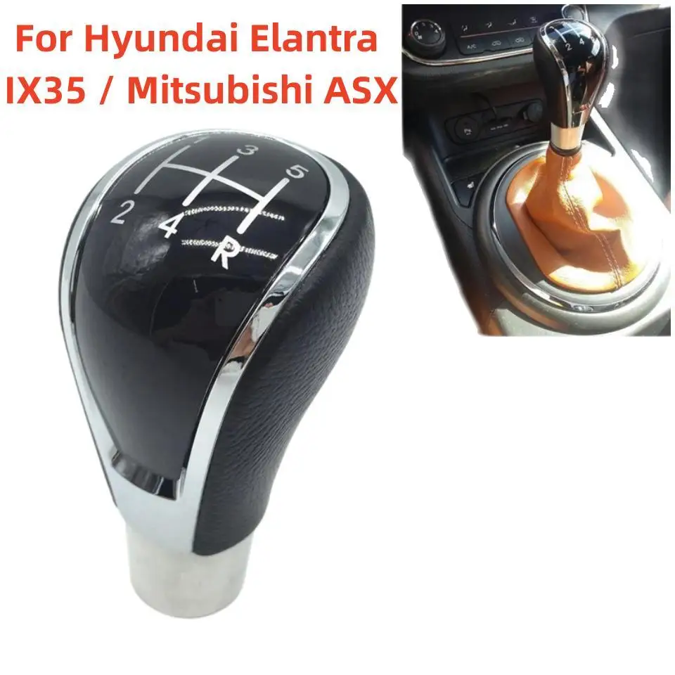 5 Speed Car Styling Accessories For Hyundai Elantra IX35 / Mitsubishi ASX Manual Gear Shift Knob Lever Shifter Stick Headball