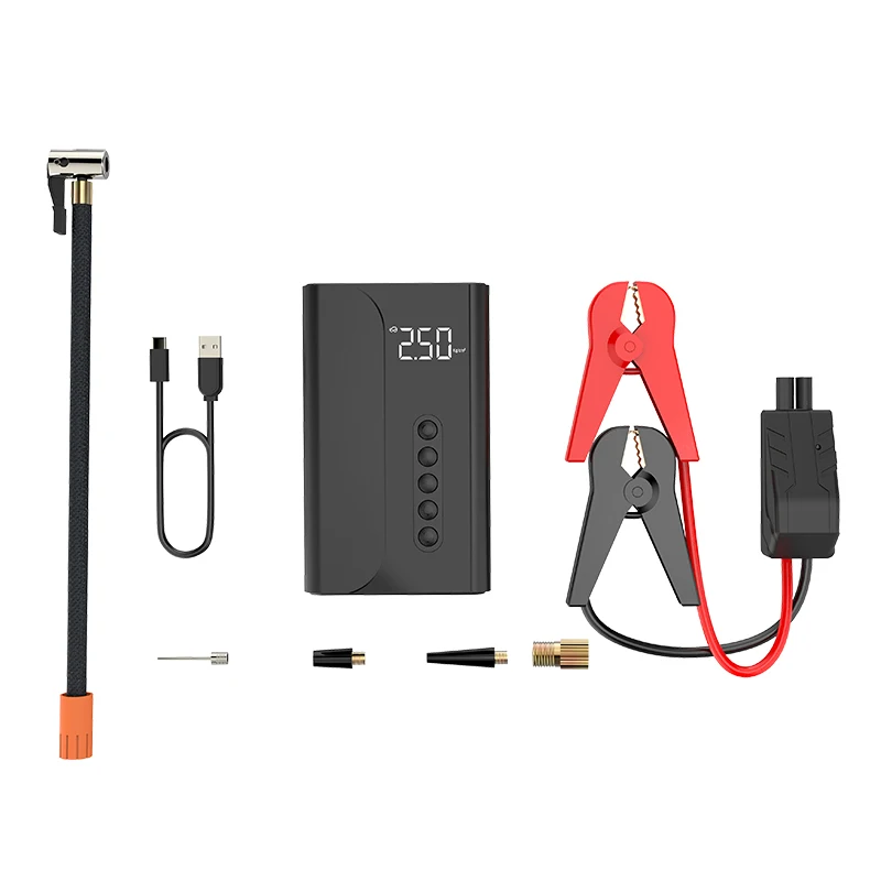 Multifunctional Inflation Pump 12V Automotive Jump starter Air compressor, inflator air pump Emergency Tool 150Psi Tire Inflato