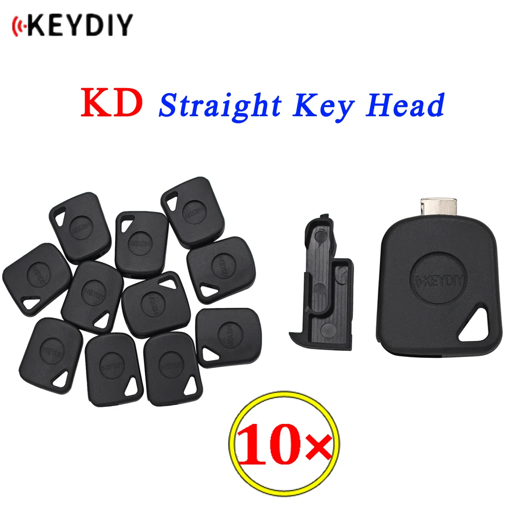 10PCS Original Universal KEYDIY Transponder Car Key Handle Fob Shell Case Fit KD VVDI Key Blade Head Can Put Glass / Carbon Chip