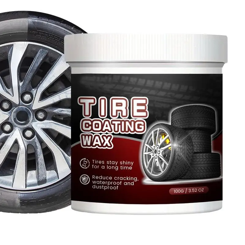 100g Auto Tire Cleaning Wax powerful Car Wheel Cleaning Coating Wax Car Detailing Rim Cleaner Vehicle Accessories