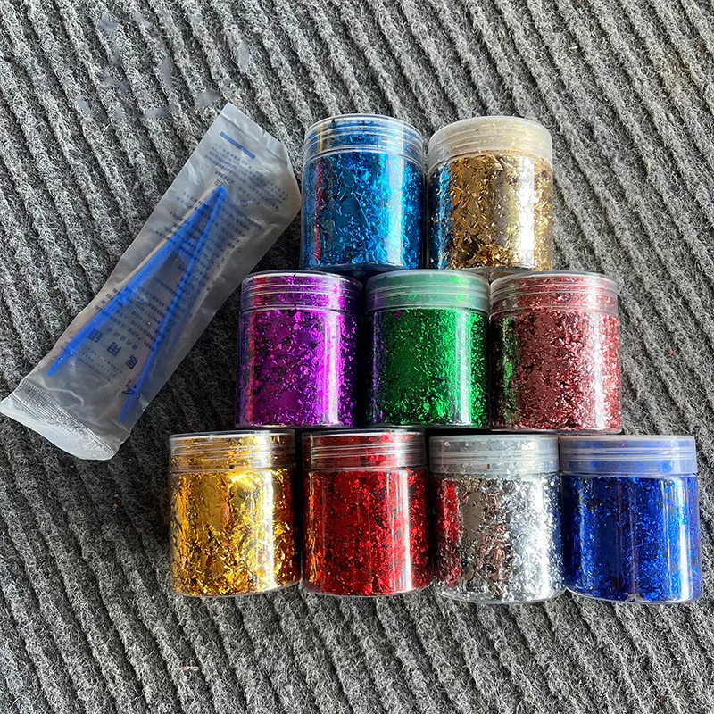 4g Colorful Carbon Fiber Chopped Strand Forging Color Plastic Pieces Plastic Pieces