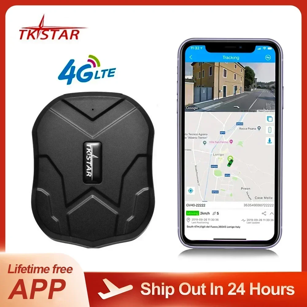 4G TKSTAR TK905 Car GPS Tracker 5000mah Long Standby Vehicle Tracking GPRS Positioning Real Time Monitor Magnetic Free APP Web