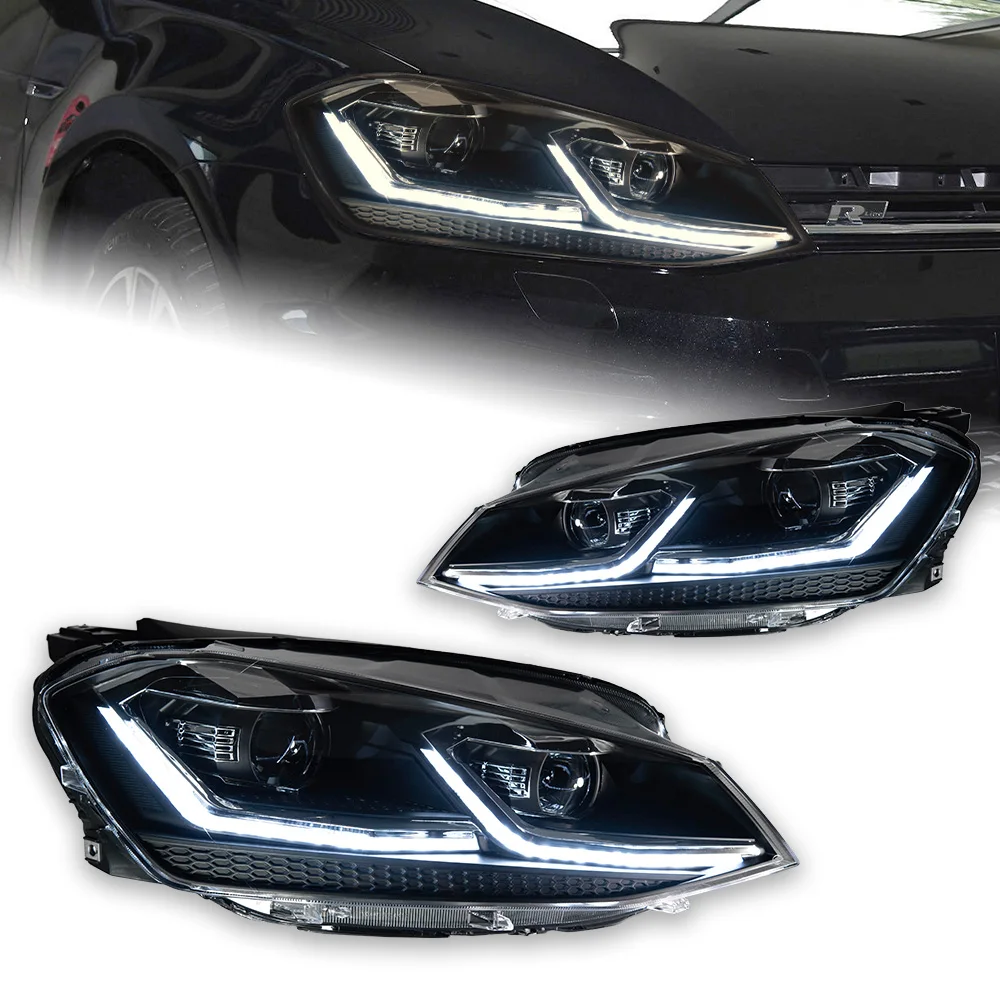 AKD Car Styling for VW Golf 7 MK7 LED Headlight Golf7.5 R LINE Design DRL Hid Dynamic Signal Head Lamp Bi Xenon Beam Accessories